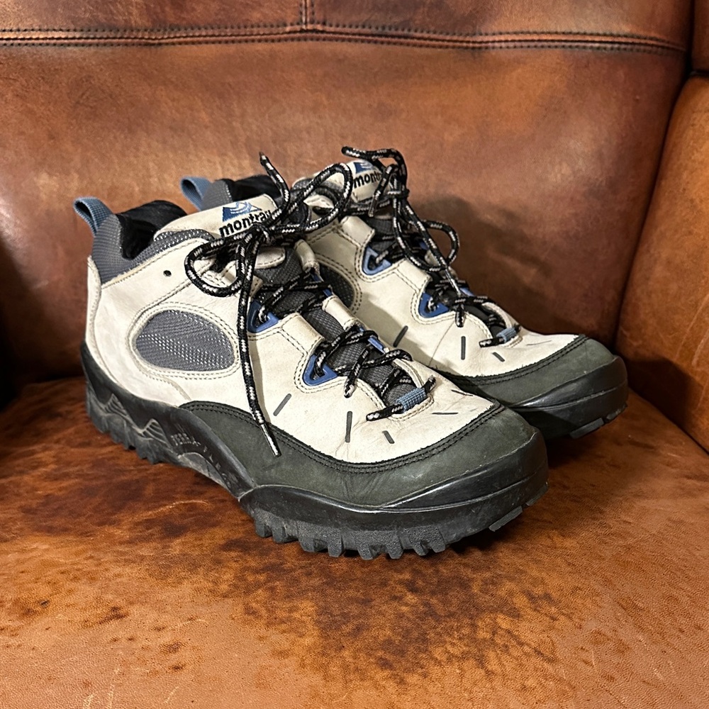 Montrail Women's Lace Up Hiking Boots - Black and Cream